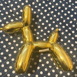 cute gold 3d poodle good shape